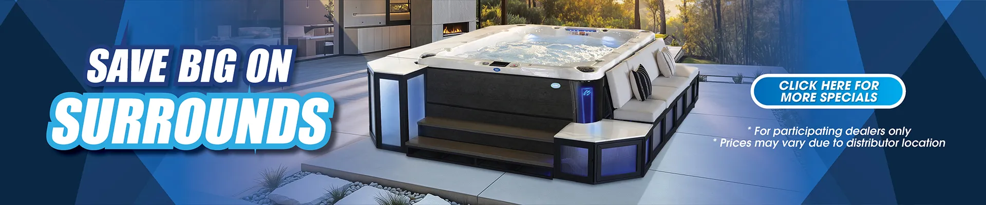 Calspas hot tub being used in a family setting - Mission