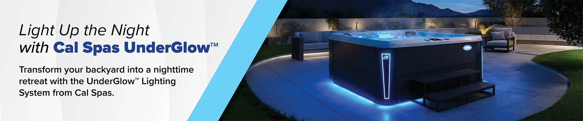 Calspas hot tub being used in a family setting - Mission