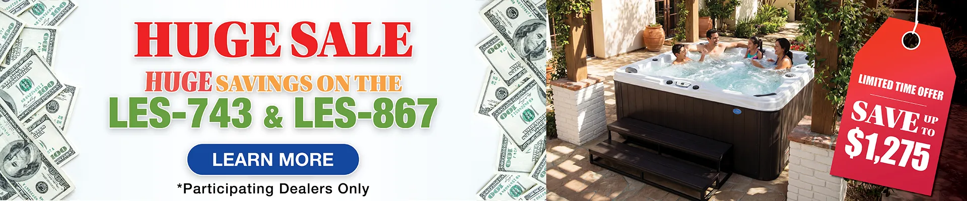 Calspas hot tub being used in a family setting - Mission